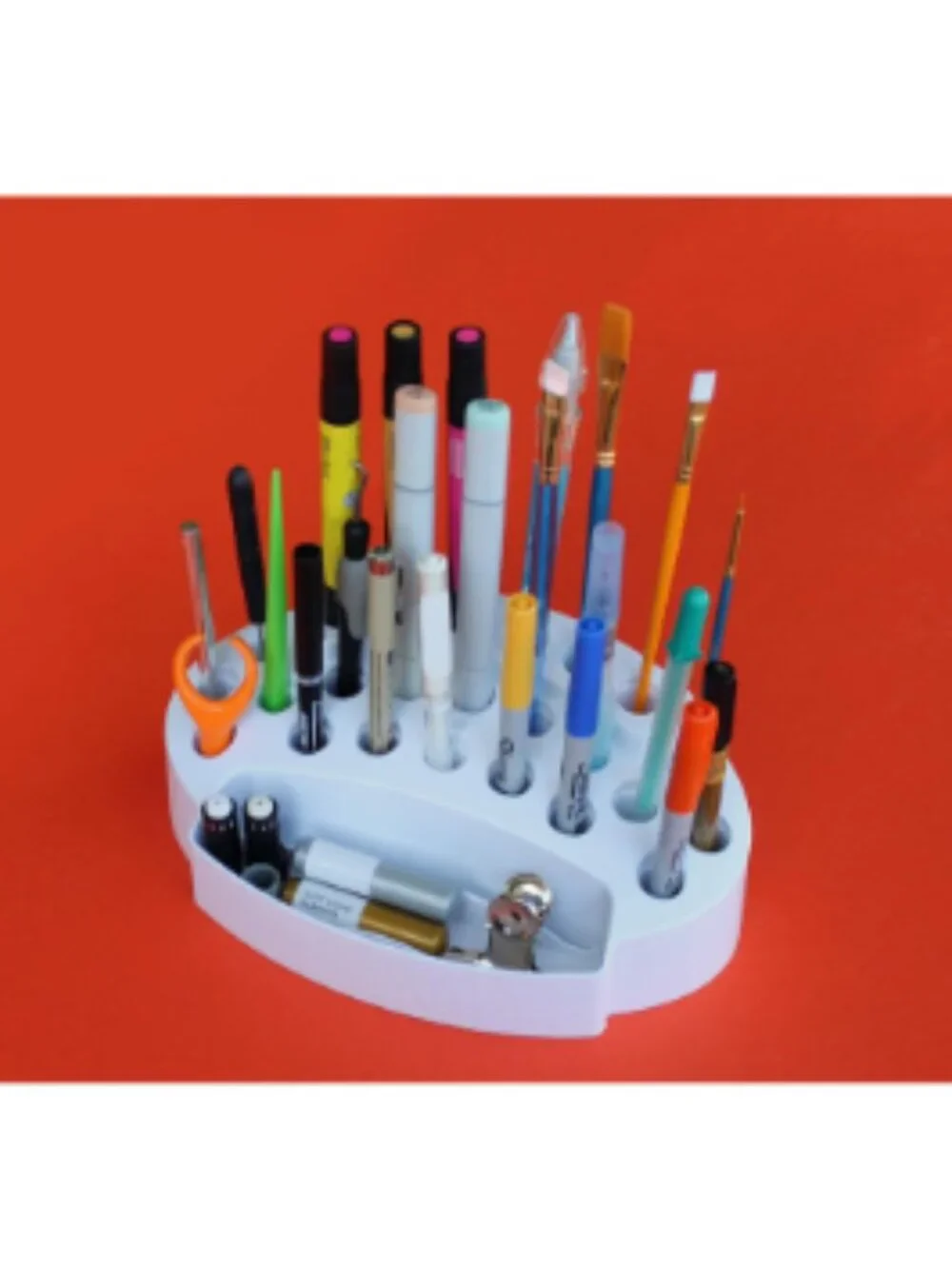 ArtBin 6974AG Desktop Accessory Storage with 24 Slots, Art & Craft Organizer
